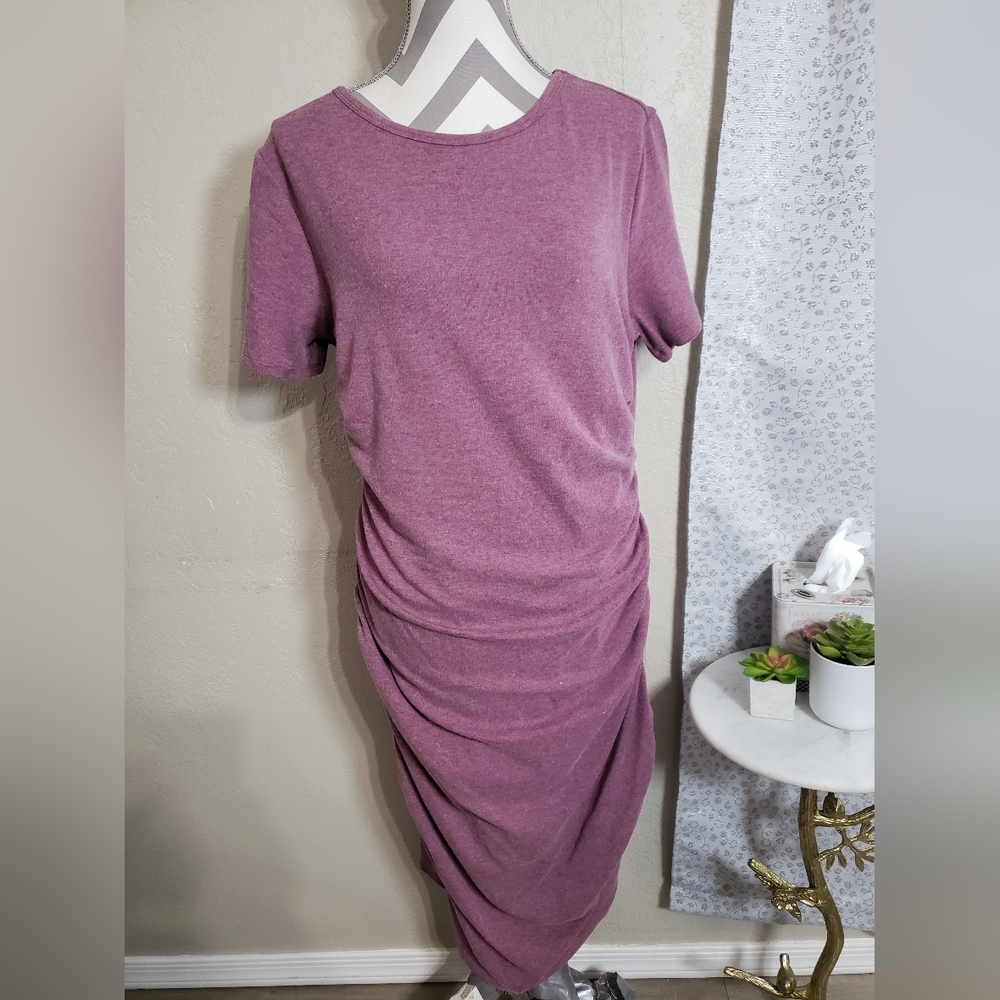 Ampersand Avenue-Better Than Basic Dress - Purple XL